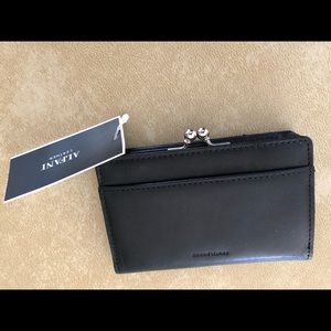 Alfani Leather wallet, NWT, black